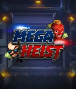 Get ready for the action-packed world of the Mega Heist game by Relax Gaming, showcasing comedic characters ready to pull off a big score. This graphic portrays the intensity of the heist with its dramatic logo and a shadowy vault backdrop. Perfect for players looking for a heist adventure, delivering a captivating escape. 