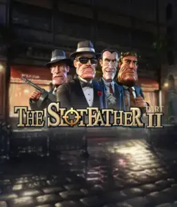 Dive into the underworld world of The Slotfather 2 slot by Betsoft, featuring four iconic mafia characters against a dark urban backdrop. This graphic depicts the gritty theme of the mafia underworld with its detailed character design and suspenseful setting. Ideal for lovers of gangster-themed games, offering a thrilling gaming experience. 