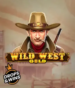  Encounter the rugged sheriff of "Wild West Gold," a popular slot game by Pragmatic Play. The graphic depicts a determined sheriff with a sheriff’s badge, set against a dusty Old West town backdrop. The game's title is prominently displayed in a stylized font, highlighting the Wild West adventure theme. 